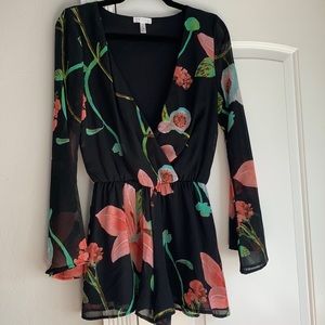 LEITH FLORAL ROMPER